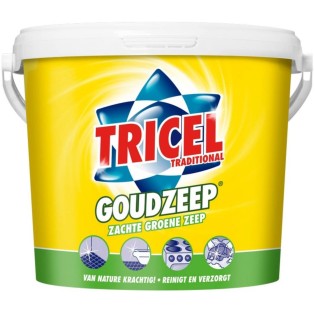 Tricel zachte  Groene Goudzeep 5 Kg Tricel zachte  Groene Goudzeep 5 Kg
